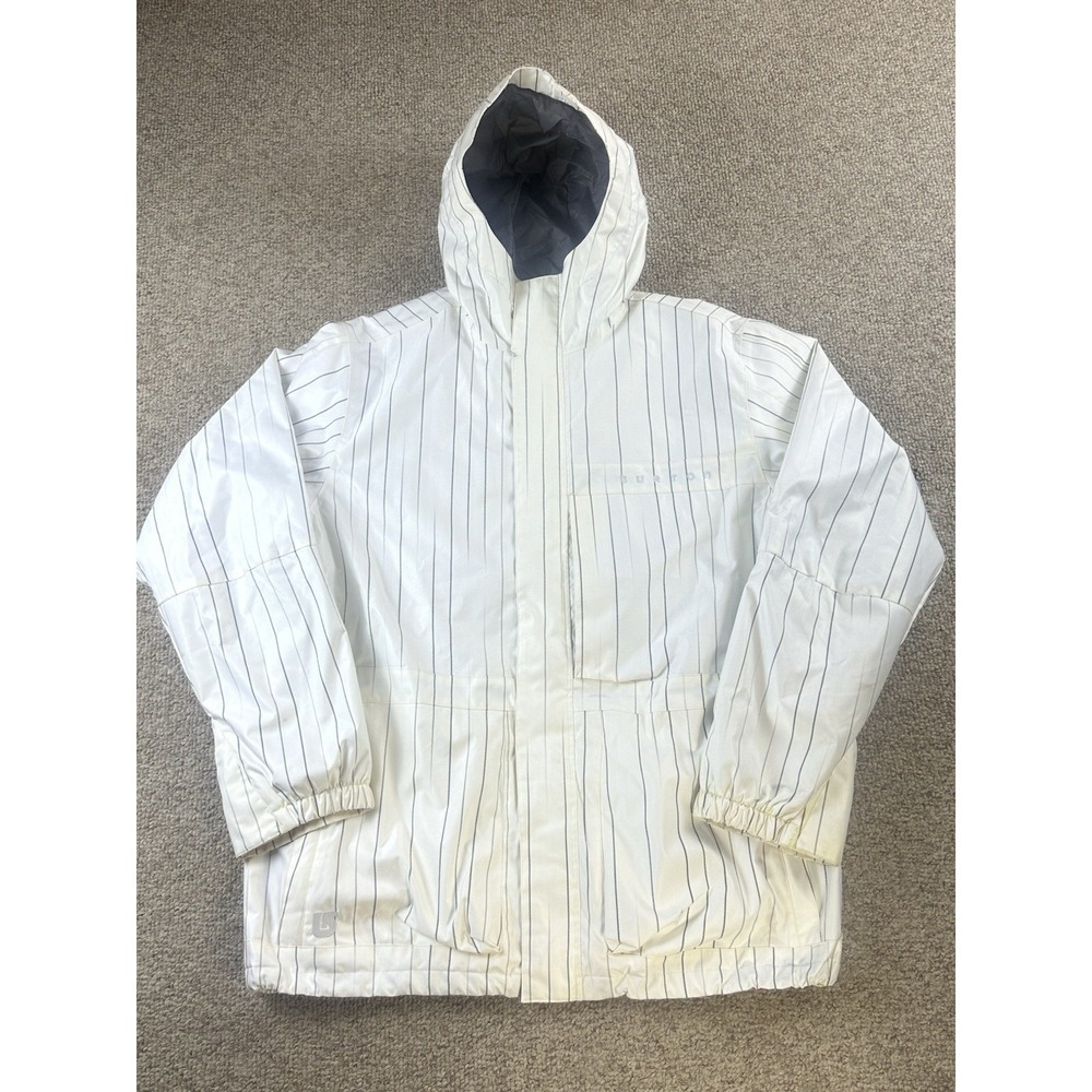 Burton Dry Ride Hooded Full Zip Skiing Snowboarding Jacket Men's Size XL